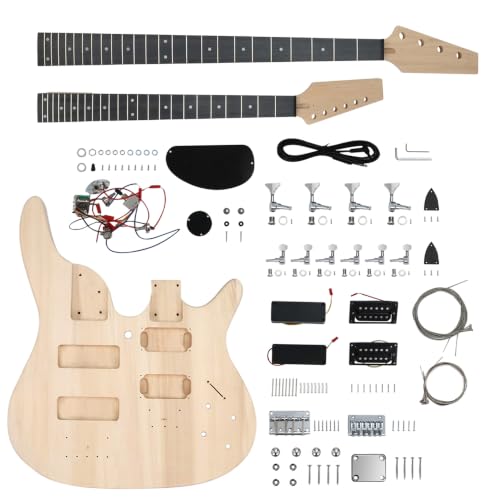 Amazon | Fistrock DIY エレキギターとベース ダブルネックキット 6弦